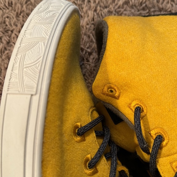 Brand new never worn, bright yellow with gray accent lace up booty! - Picture 5 of 8